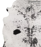 Salt and Pepper Black Cowhide Rug #66558