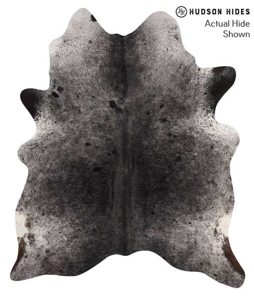Salt and Pepper Black Cowhide Rug #66561