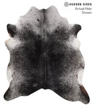 Salt and Pepper Black Cowhide Rug #66579