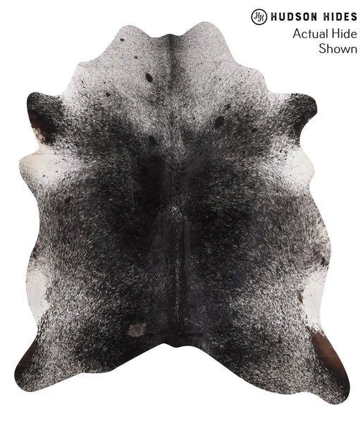 Salt and Pepper Black Cowhide Rug #66579