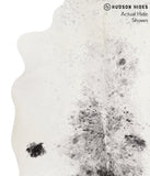 Salt and Pepper Black Cowhide Rug #66583