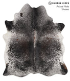 Salt and Pepper Black Cowhide Rug #66609