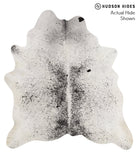 Salt and Pepper Black Cowhide Rug #66611