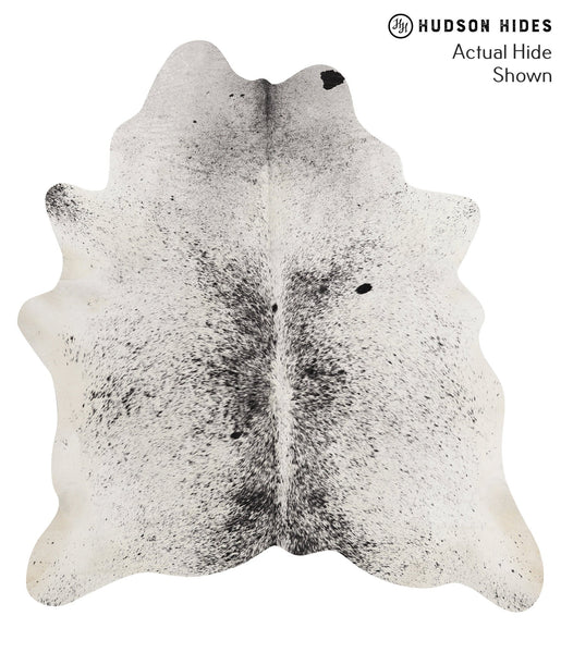 Salt and Pepper Black Cowhide Rug #66611