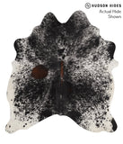 Salt and Pepper Black Cowhide Rug #66629