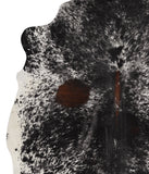 Salt and Pepper Black Cowhide Rug #66629