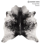 Salt and Pepper Black Cowhide Rug #66640