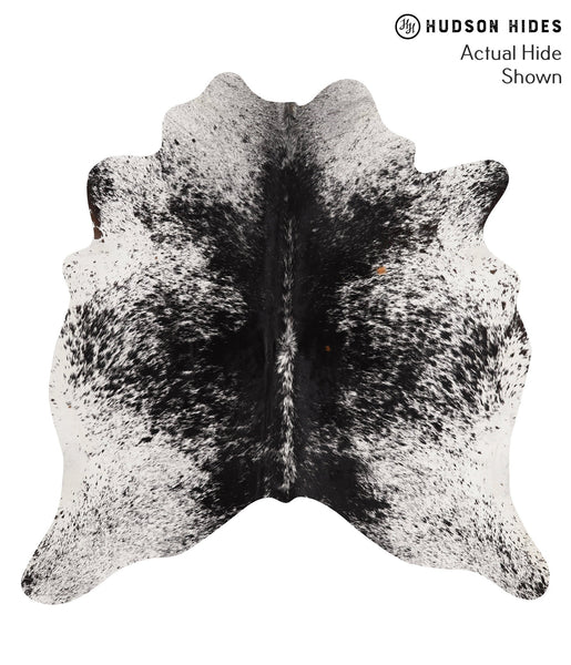 Salt and Pepper Black Cowhide Rug #66640