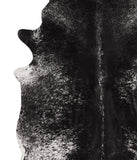 Salt and Pepper Black Cowhide Rug #66662