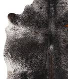 Salt and Pepper Black Cowhide Rug #66671