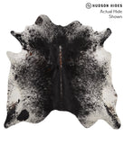Salt and Pepper Black Cowhide Rug #66686