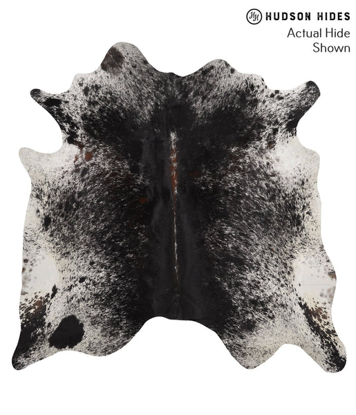 Salt and Pepper Black Cowhide Rug #66686