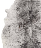 Salt and Pepper Black Cowhide Rug #66688
