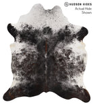 Salt and Pepper Black Cowhide Rug #66695