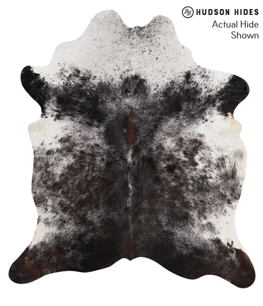 Salt and Pepper Black Cowhide Rug #66695
