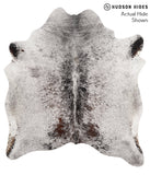 Salt and Pepper Black Cowhide Rug #66697
