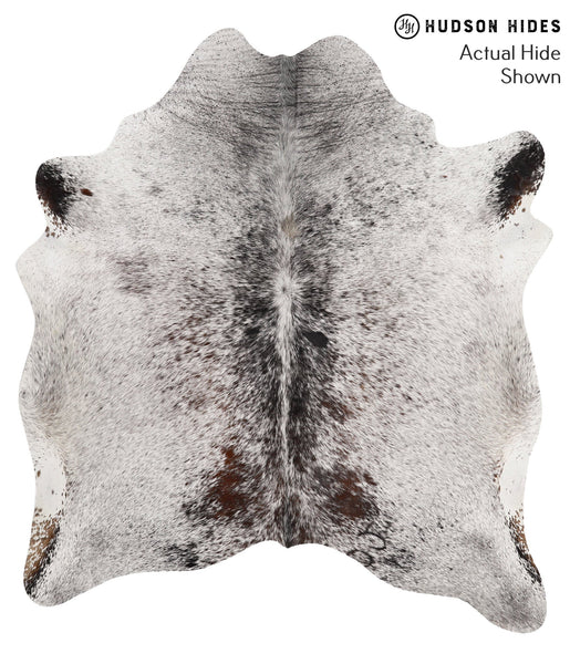 Salt and Pepper Black Cowhide Rug #66697