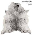 Salt and Pepper Black Cowhide Rug #66704