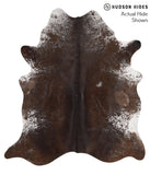 Salt and Pepper Brown Cowhide Rug #66713