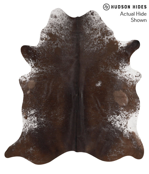 Salt and Pepper Brown Cowhide Rug #66713