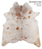 Salt and Pepper Brown Cowhide Rug #66714
