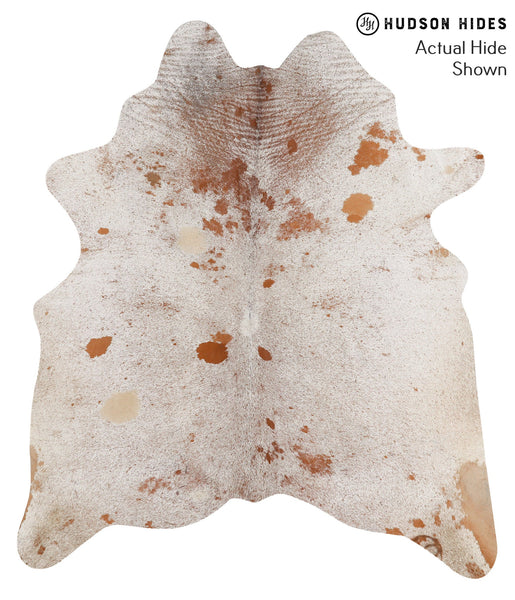 Salt and Pepper Brown Cowhide Rug #66714