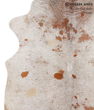 Salt and Pepper Brown Cowhide Rug #66714