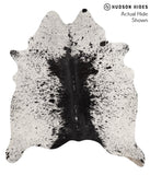 Salt and Pepper Black Cowhide Rug #66732