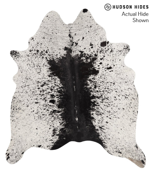 Salt and Pepper Black Cowhide Rug #66732