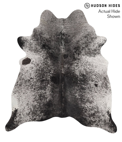 Salt and Pepper Black Cowhide Rug #66742