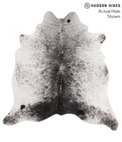 Salt and Pepper Black Cowhide Rug #66744