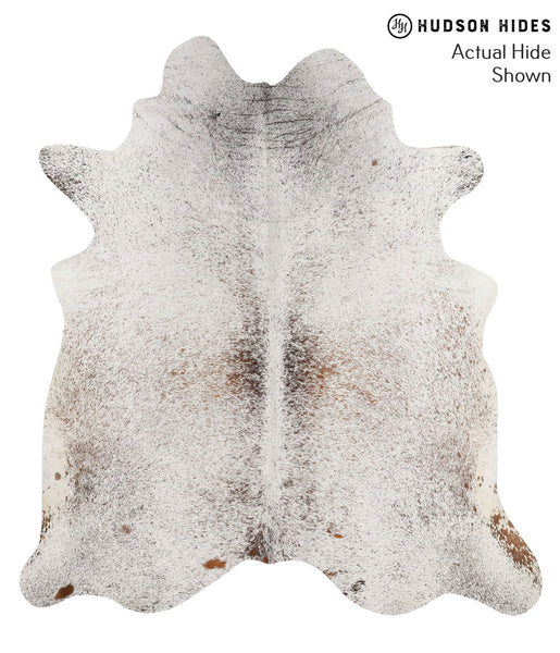 Salt and Pepper Brown Cowhide Rug #66747