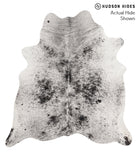 Salt and Pepper Black Cowhide Rug #66751