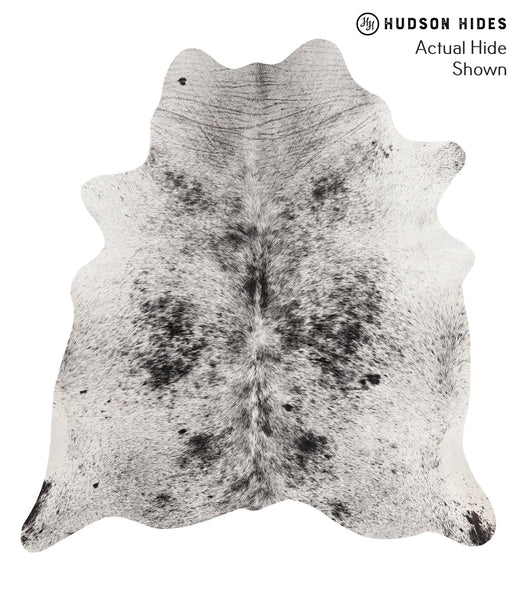 Salt and Pepper Black Cowhide Rug #66751