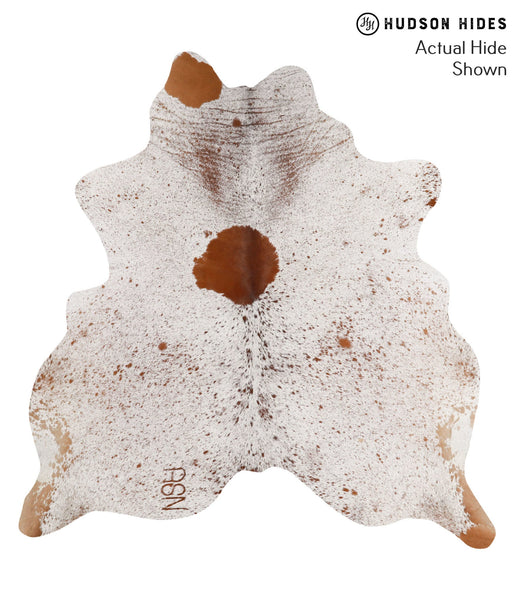 Salt and Pepper Brown Cowhide Rug #66753