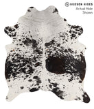 Salt and Pepper Black Cowhide Rug #66759