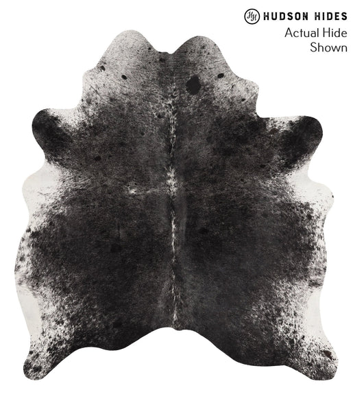 Salt and Pepper Black Cowhide Rug #66760