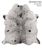 Salt and Pepper Black Cowhide Rug #66764