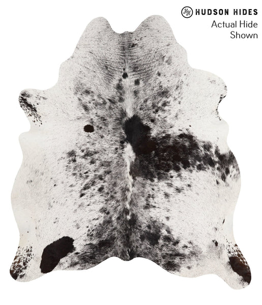Salt and Pepper Black Cowhide Rug #66772