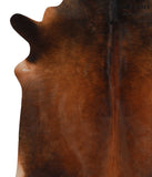 Brown with Red Cowhide Rug #66814