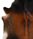 Brown with Red Cowhide Rug #66833