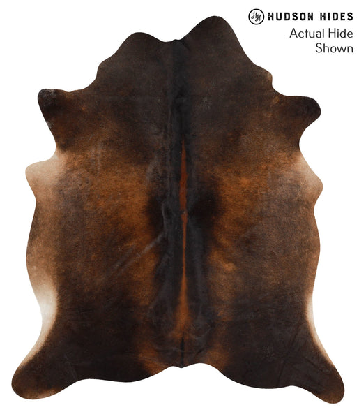 Brown with Red Cowhide Rug #66844