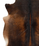 Brown with Red Cowhide Rug #66844
