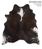 Chocolate and White Cowhide Rug #66868