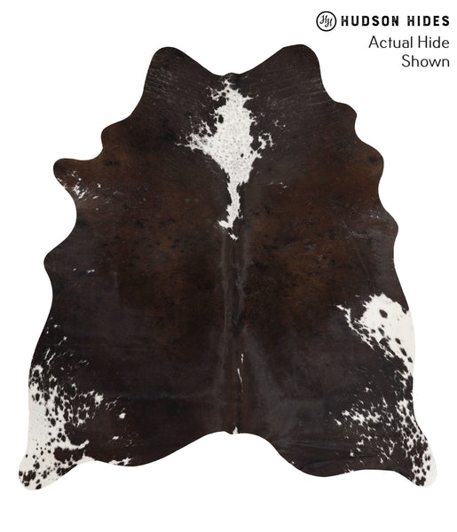 Chocolate and White Cowhide Rug #66868