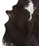 Chocolate and White Cowhide Rug #66868