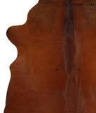 Brown with Red Cowhide Rug #66877