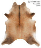 Brown with Red Cowhide Rug #66890