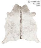 Salt and Pepper Brown Cowhide Rug #66894