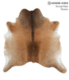 Brown with Red Cowhide Rug #66931